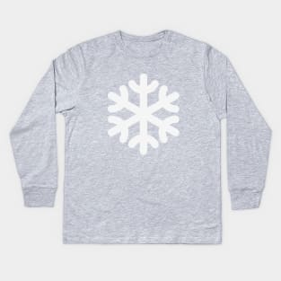 Snowflake / Copo De Nieve / Flocon De Neige / Schneeflocke / Fiocco Di Neve (White) Kids Long Sleeve T-Shirt